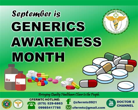 Generics Awareness Month.